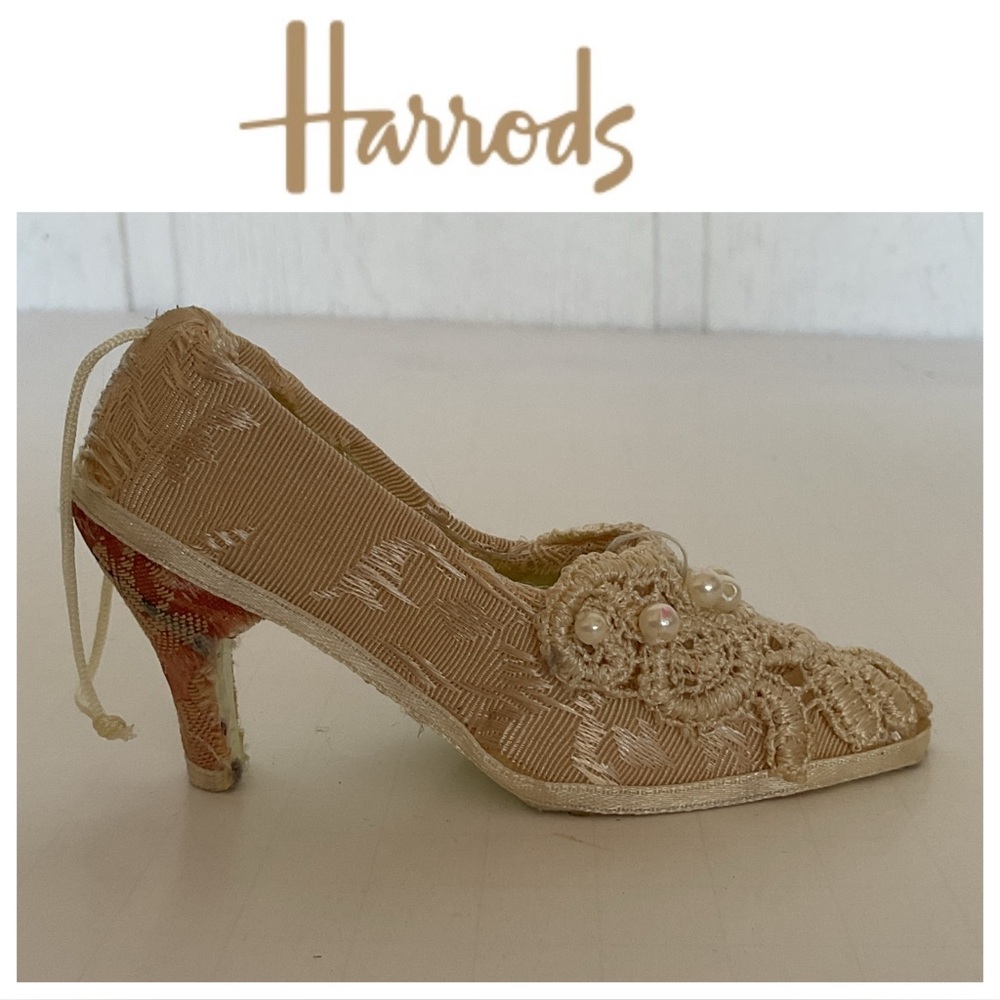 Harrods Vintage Victorian Shoe Ornament